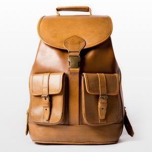 leather backpack!